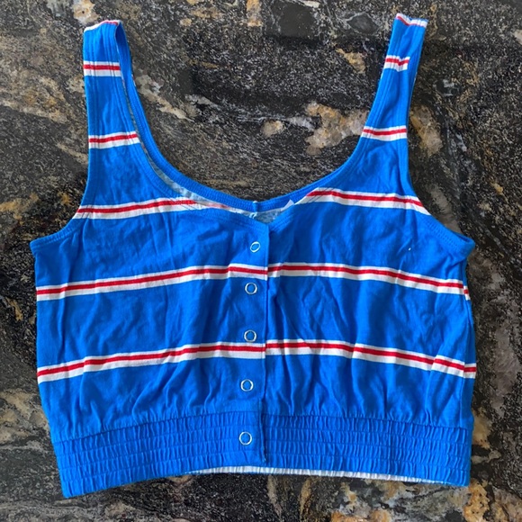 Pac Sun red white and blue tank top - Picture 1 of 3